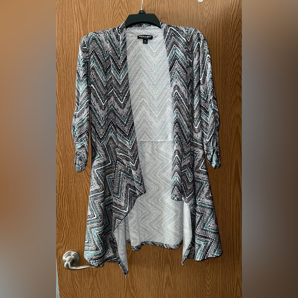 About A Girl Blue Cardigan